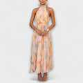 Ivy Luxe Maxi-jurk met aquarelprint