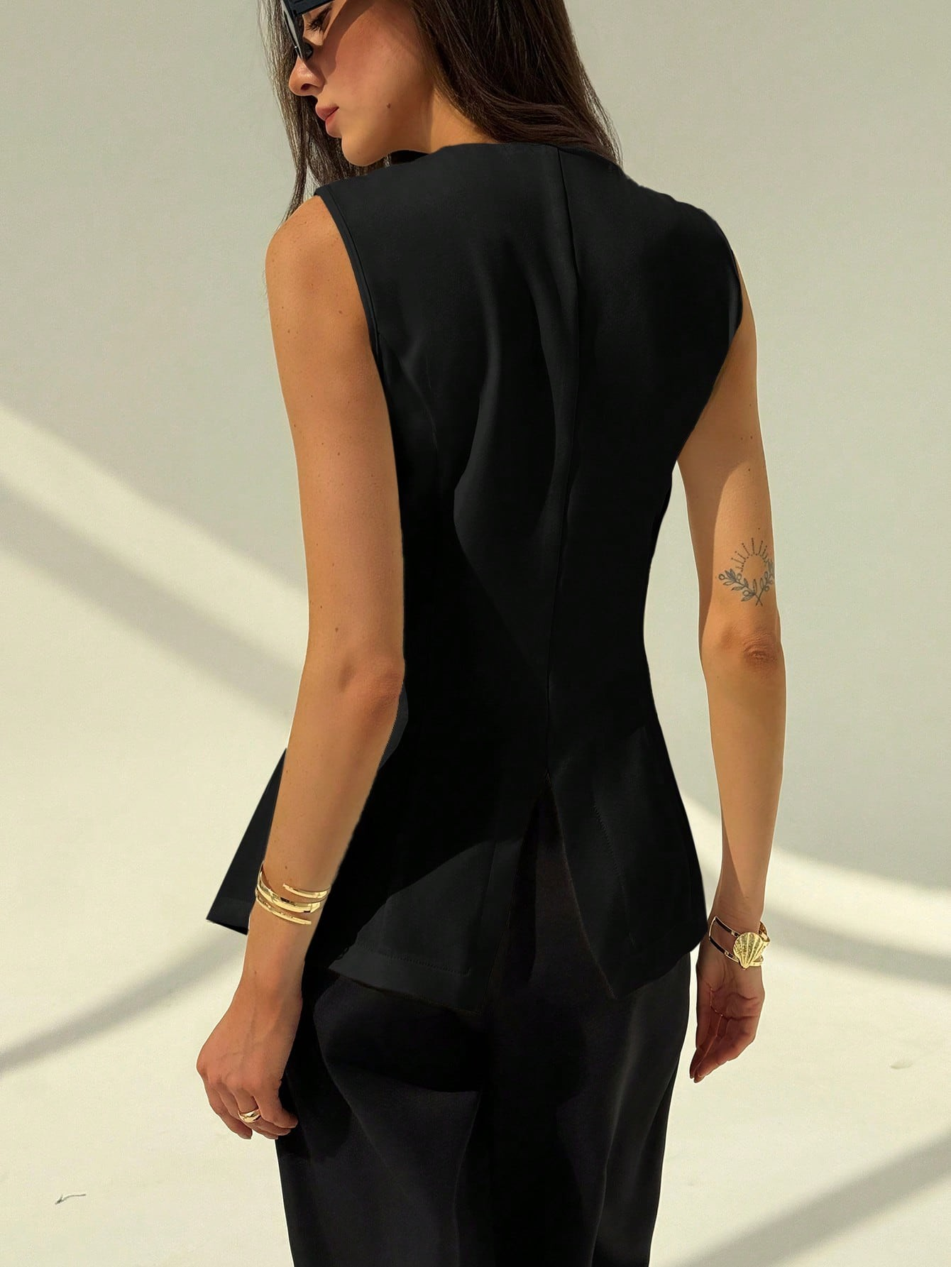 ESSENZA Vest Metalen Decor Blazer