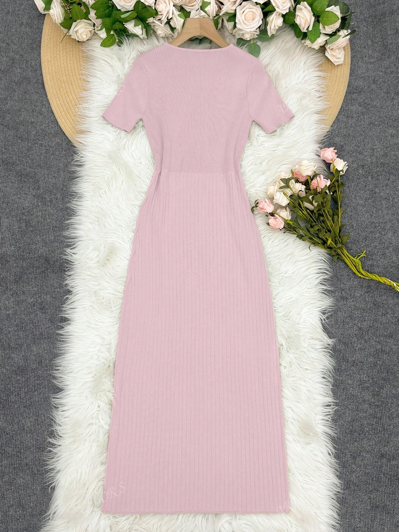 VELINE Elegante Gebreide Jurk